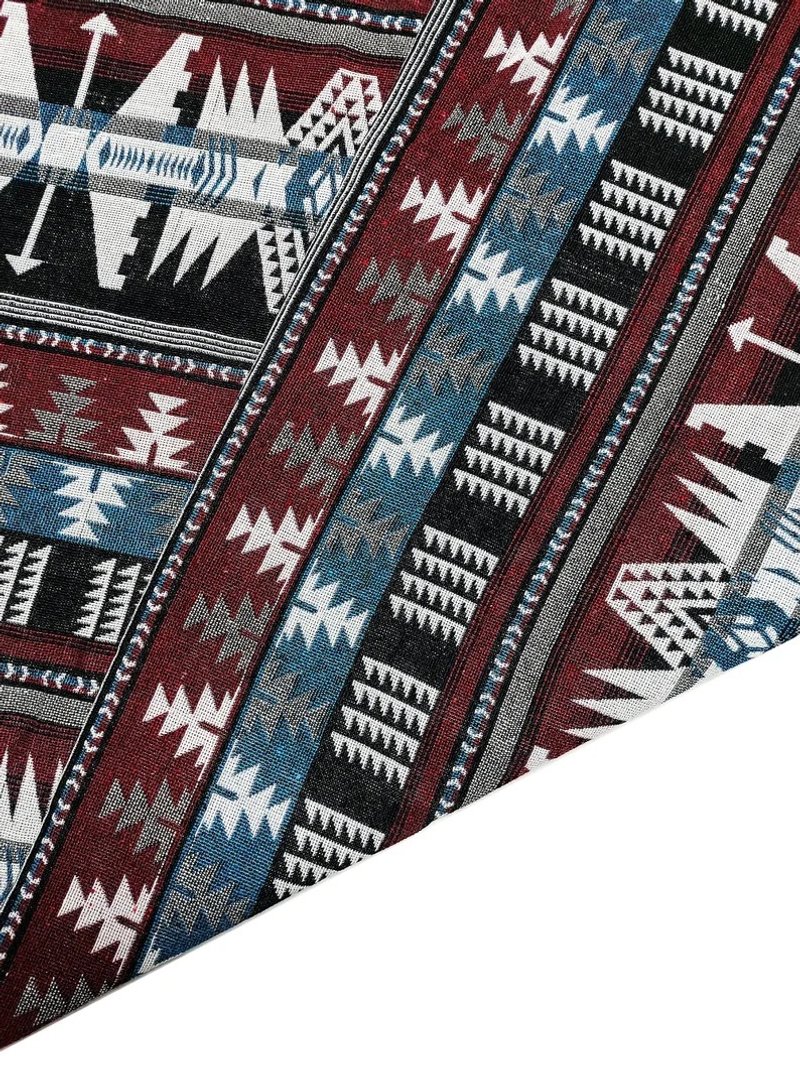 Multi-color Tribal Fabric Thai Woven Fabric Craft Supplies Textile 1/2 yard - 编织/刺绣/羊毛毡/裁缝 - 其他材质 多色