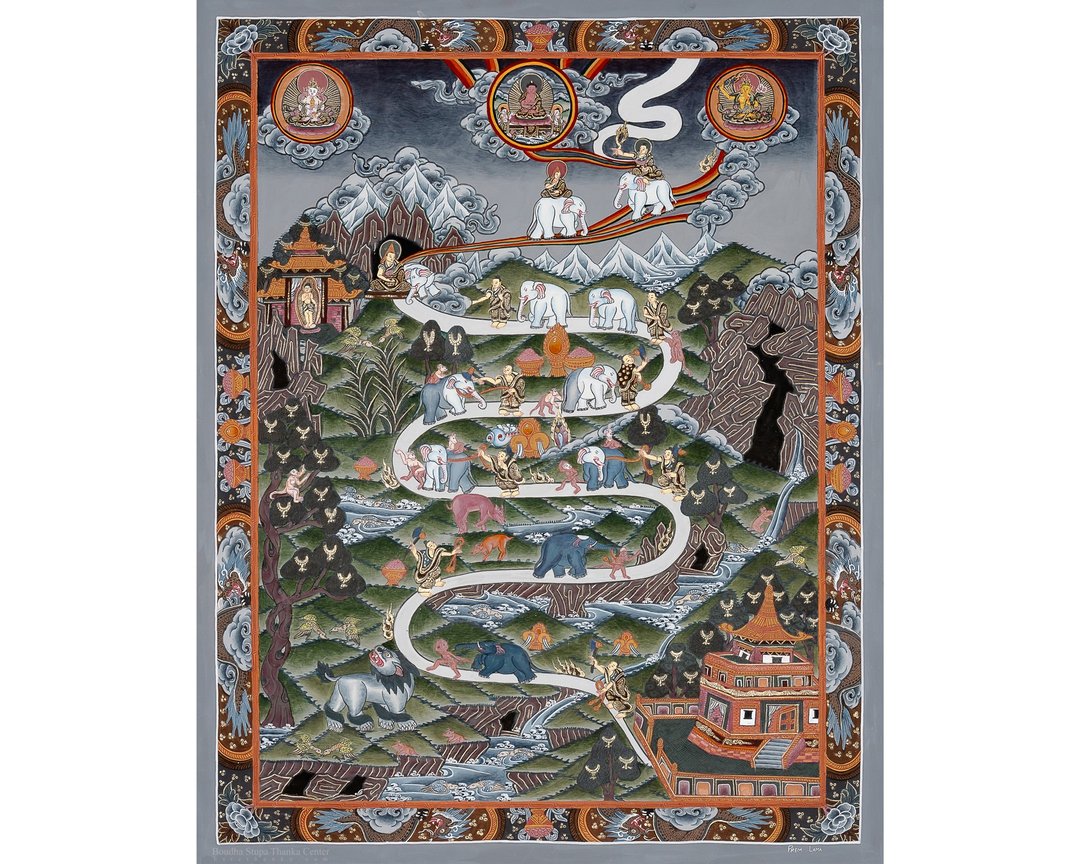 宁静与专注的曼荼罗 – 实现心境平和与集中 - B13035 - 墙贴/壁贴 - 其他材质 多色