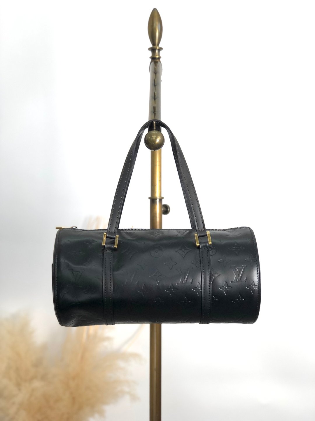 [日本直送，全新二手包] LOUIS VUITTON Vernis Bedford 手提包，黑珐琅，卷袋（tesgbf） - 手提包/手提袋 - 真皮 黑色