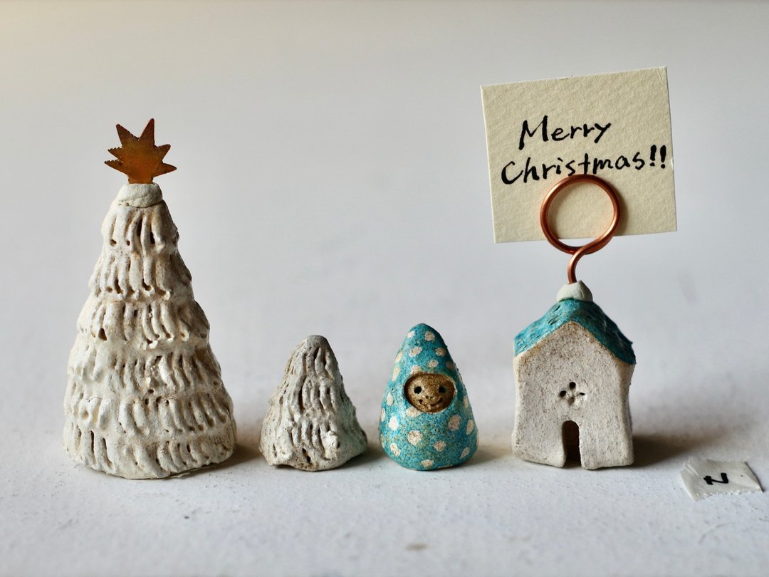 Christmas ornament set L クリスマスギフト - 摆饰 - 陶 蓝色