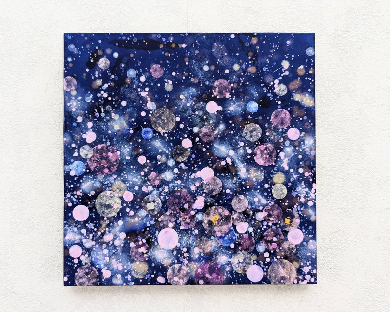 夜樱（压克力原画） - 海报/装饰画/版画 - 木头 粉红色