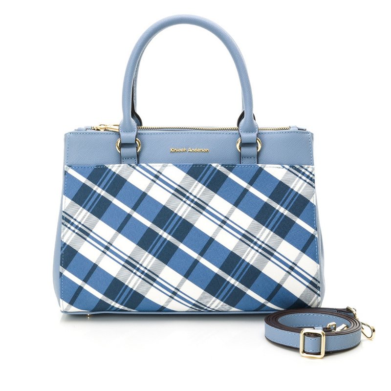 【金安德森】 Mykonos 2WAY多隔层托特包-浅蓝 - 手提包/手提袋 - 人造皮革 蓝色