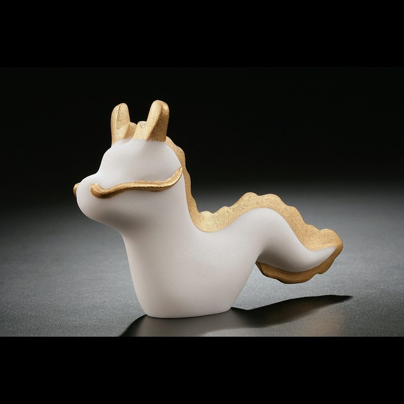 【生肖 】筌美术Gallery Chuan _诞生系列-盛世腾福 龙造型石雕 - 摆饰 - 石头 白色
