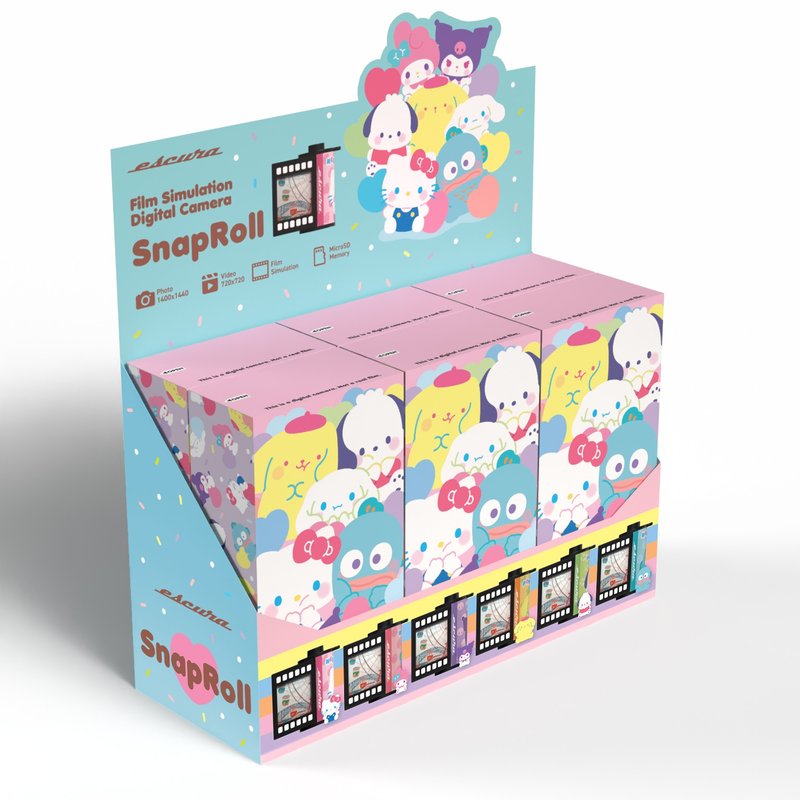 动漫工房 Sanrio Characters | Escura SnapRoll 菲林型数码相机 - 相机背带/脚架 - 塑料 多色