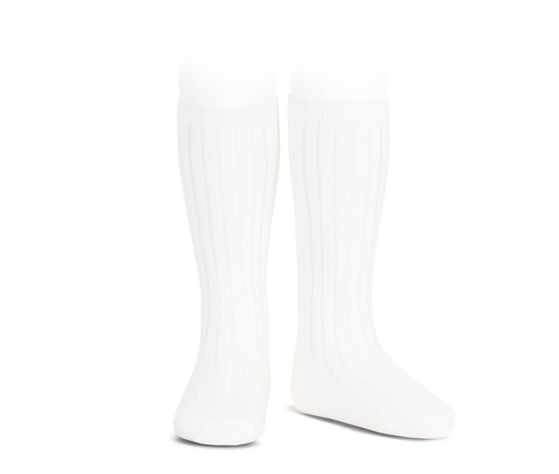 Condor 经典及膝袜-200白(儿童/成人) - 袜子 - 棉．麻 白色