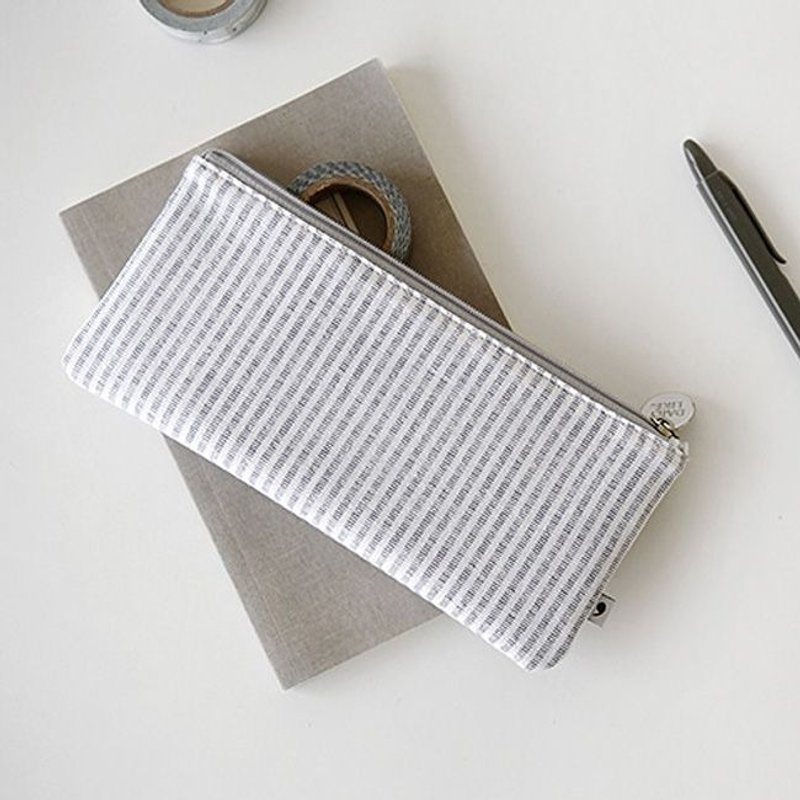 Dailylike-森林万用包笔袋 - 06 线条,E2D22466 - 铅笔盒/笔袋 - 其他材质 灰色