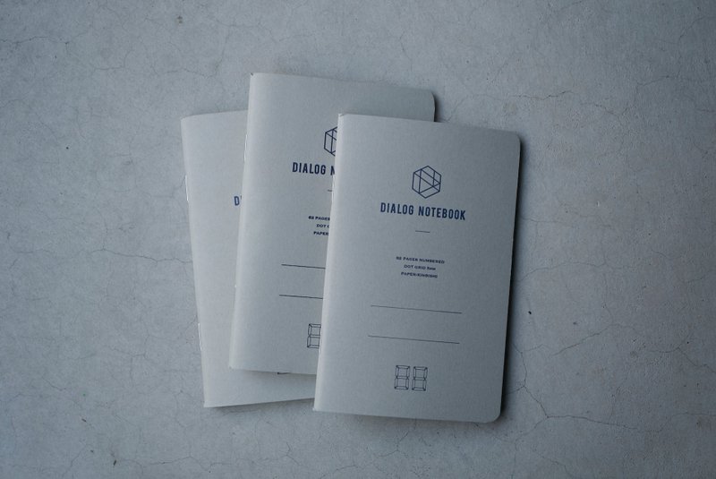 DIALOG NOTEBOOK 三入组 (点阵格) DN002 - 笔记本/手帐 - 纸 灰色