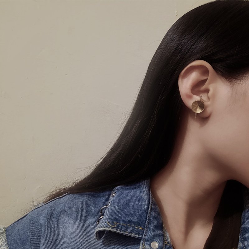 个性质感饰|设计师爱好款|耳环耳挂|男女通用|无耳洞可戴 - 耳环/耳夹 - 纯银 银色