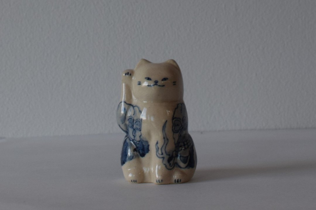 招财猫S型神户 - 摆饰 - 陶 