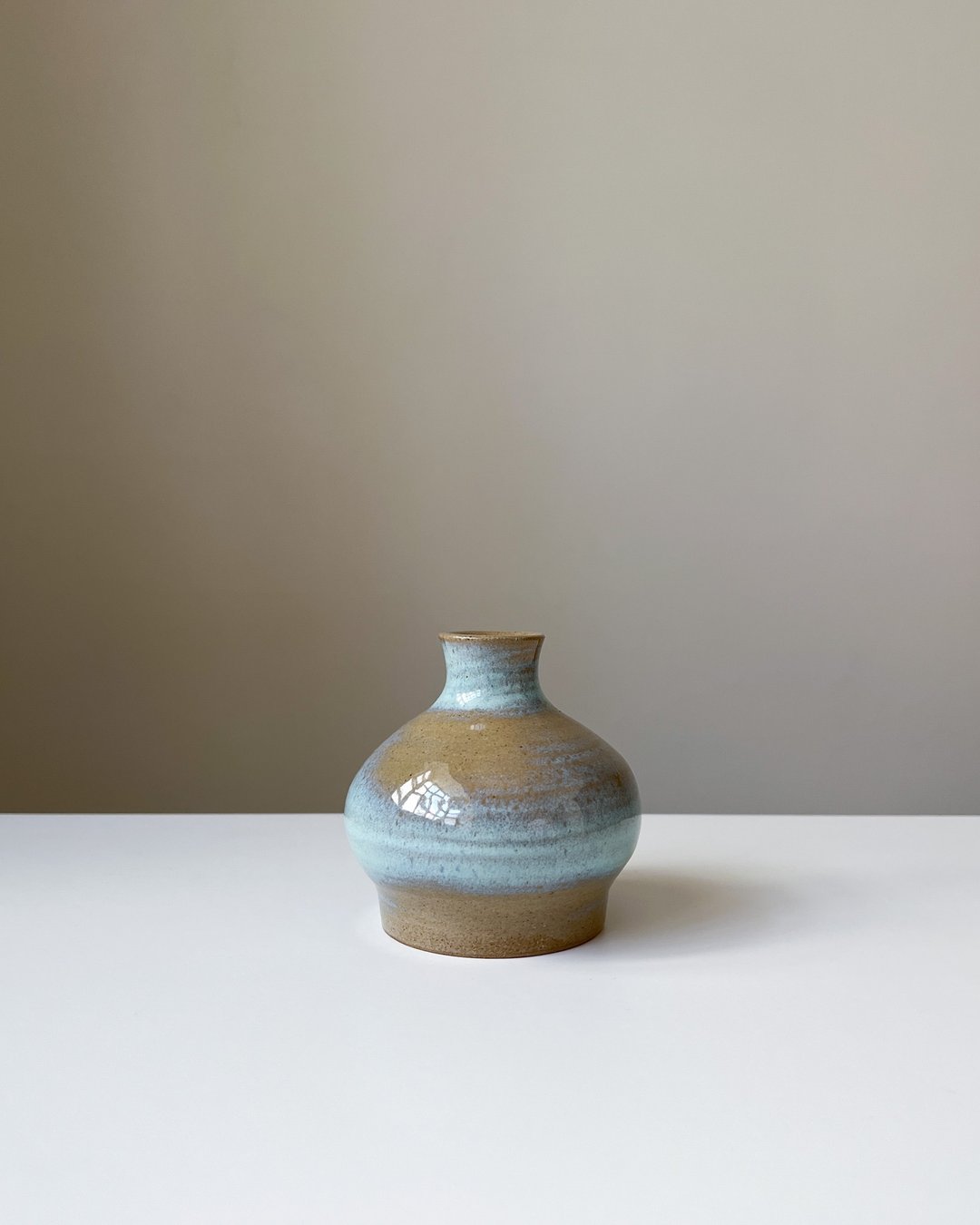 陶瓷 湖中眼泪小花器 湖水蓝花瓶 Ceramic Vase - 花瓶/陶器 - 陶 蓝色