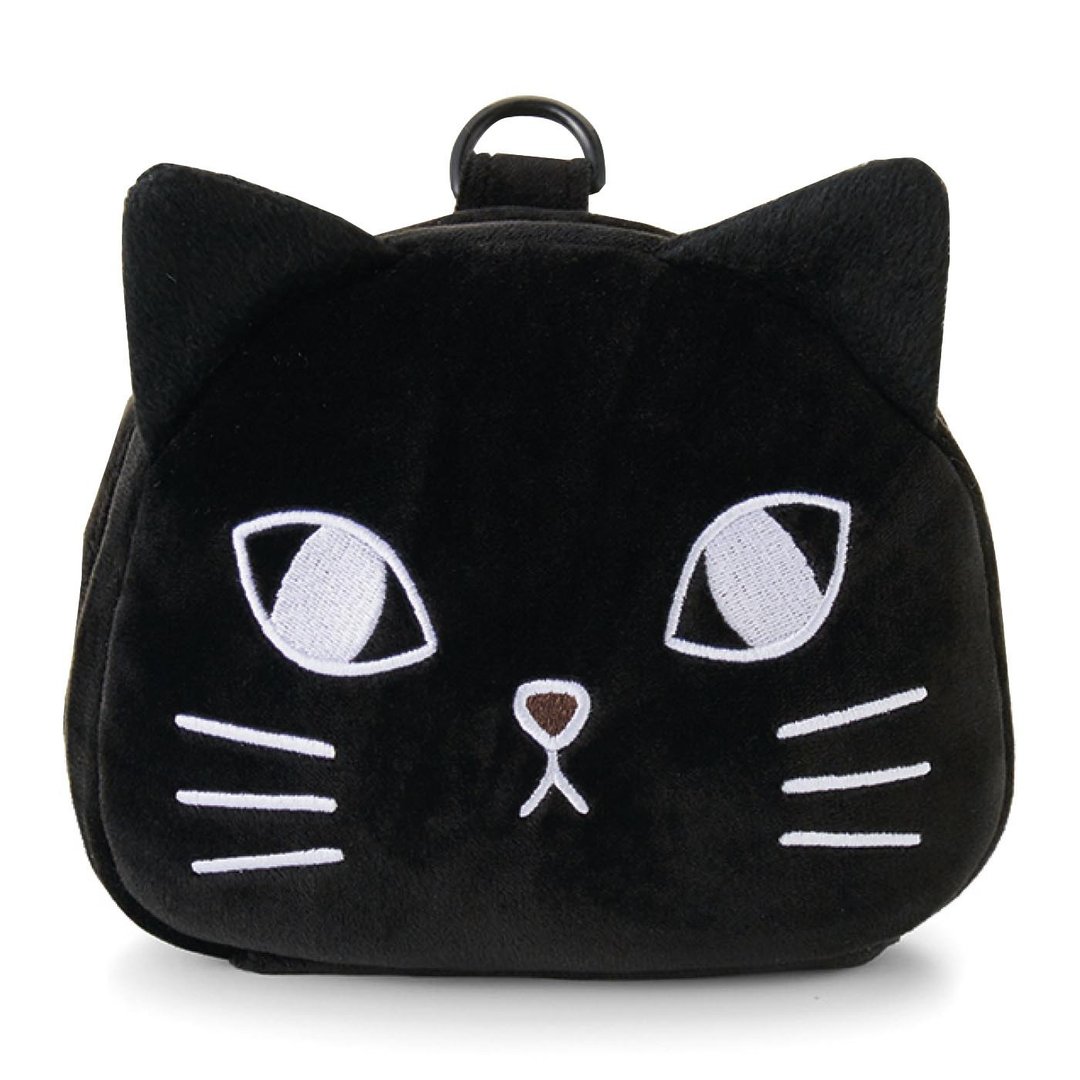 FELISSIMO 猫部 傲娇猫折叠便携后背包 - 后背包/双肩包 - 聚酯纤维 黑色
