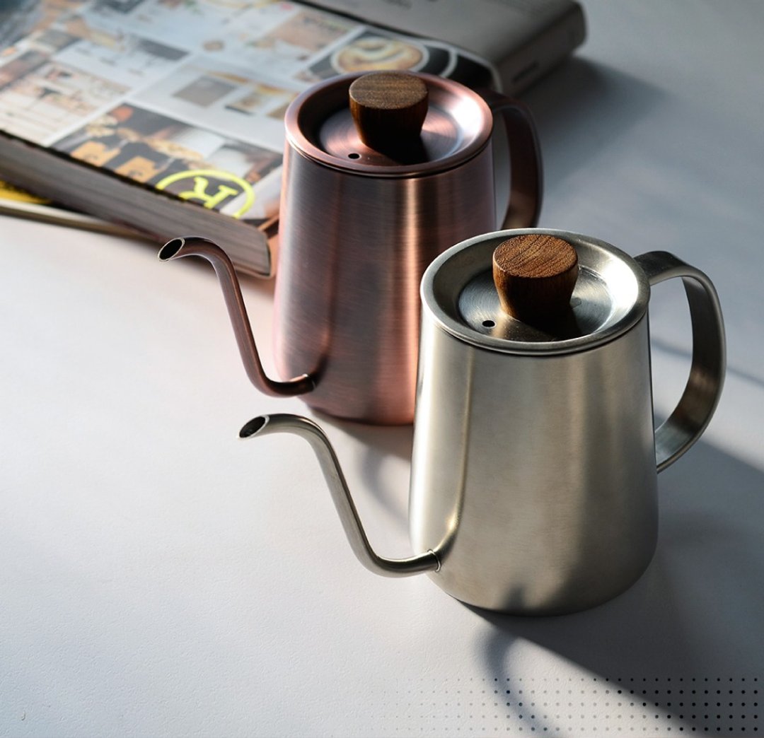 手冲入门最佳选择丨Driver 卓越细口壶-600ml - 咖啡壶/周边 - 不锈钢 银色