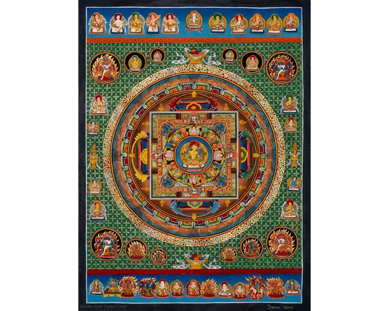 普遍曼陀罗象征性唐卡艺术品 - 墙贴/壁贴 - 其他材质 多色