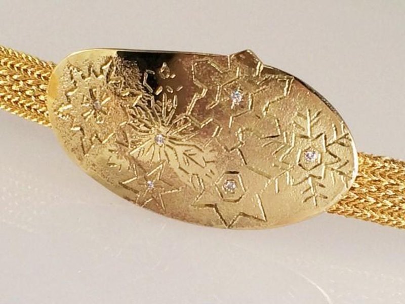 ◇ Snowflake ◇ Brass + diamond band - 其他 - 其他金属 