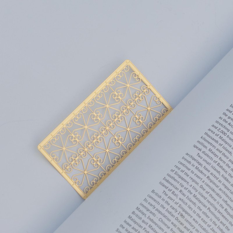 老屋窗花书签暨美工画板 心心相印 - 书签 - 其他金属 金色