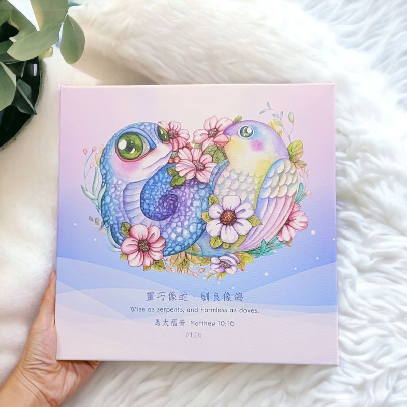 灵巧蛇驯良鸽-无框订制挂画 - 海报/装饰画/版画 - 棉．麻 紫色