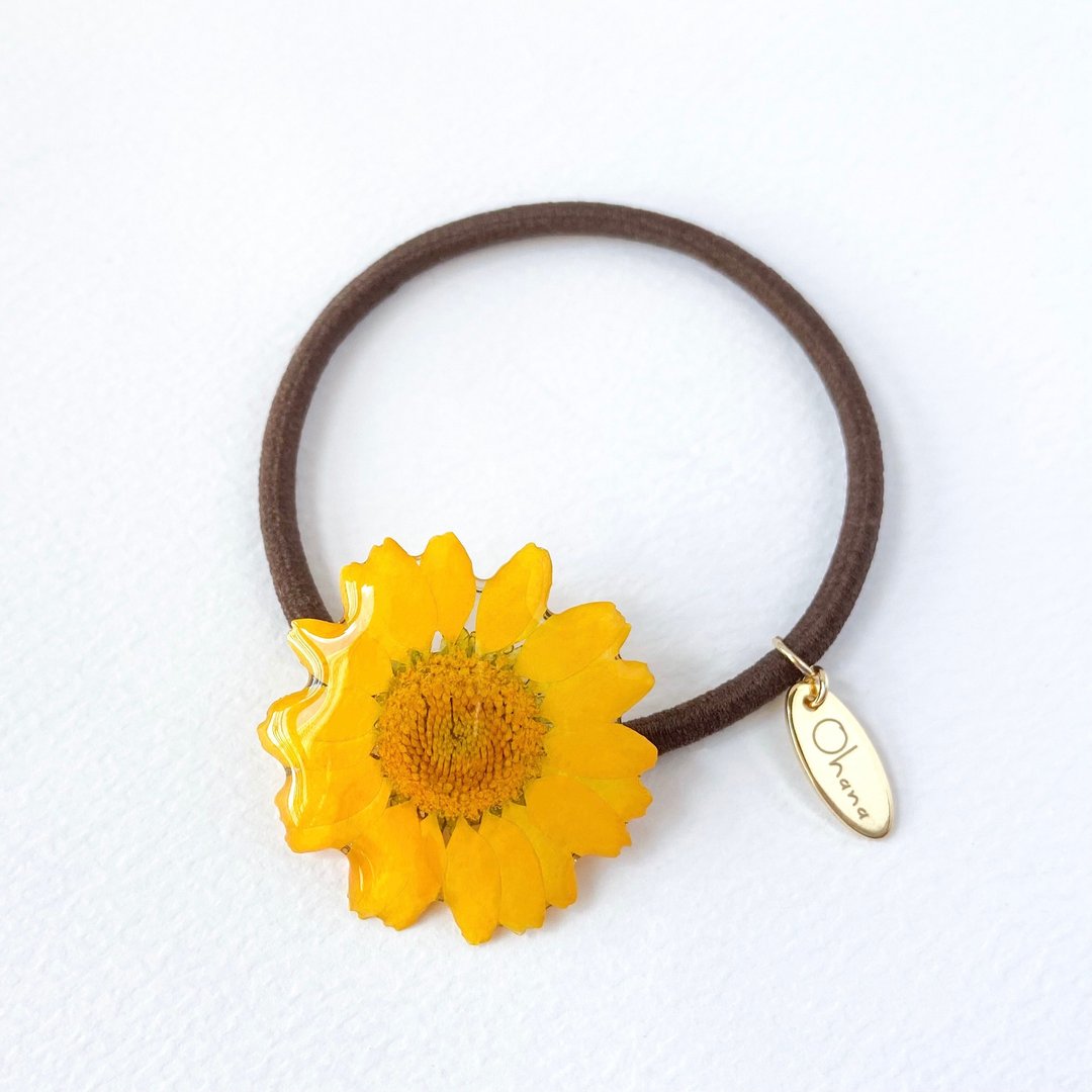 真花│黄色雏菊发圈【Sunshine of the DAISY】Higure - 发饰 - 植物．花 黄色