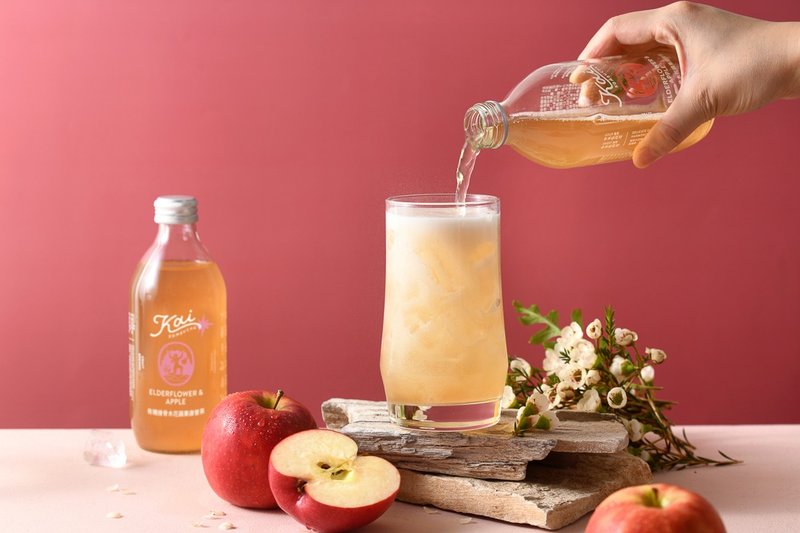 【Kai】有机接骨木花苹果康普茶 330ml*12瓶 - 健康/养生 - 新鲜食材 多色