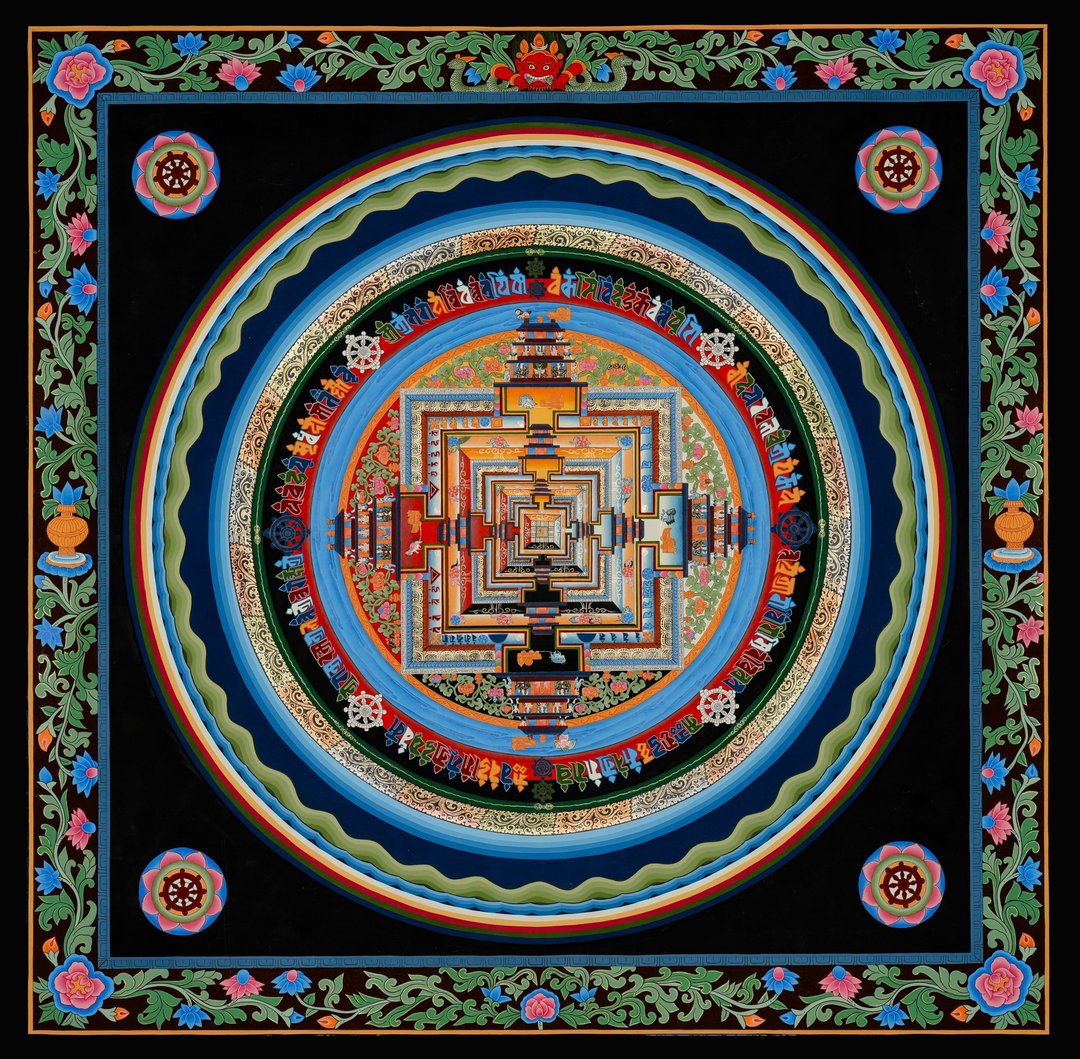 卡拉恰克拉曼陀罗唐卡绘画深入藏传佛教传统 - 墙贴/壁贴 - 其他材质 多色