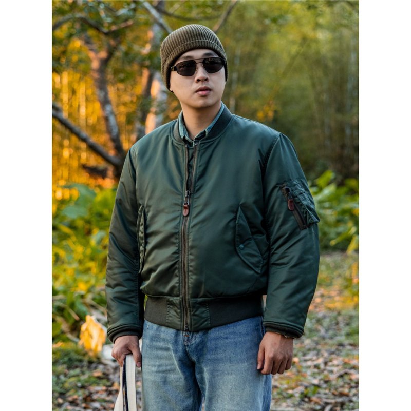外套 MA-1 飞行夹克 空军外套 美军 元年版本 两色 bomber jacket - 男装外套 - 其他材质 绿色