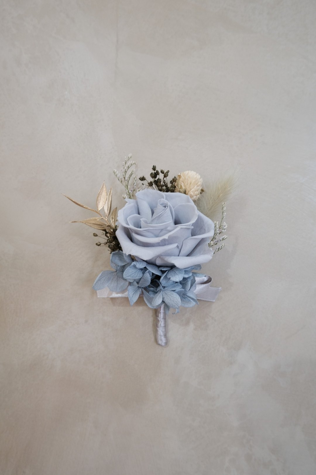 新郎/主婚人胸花【湖水】- 婚礼 / 永生花 - 胸花/手腕花 - 植物．花 蓝色