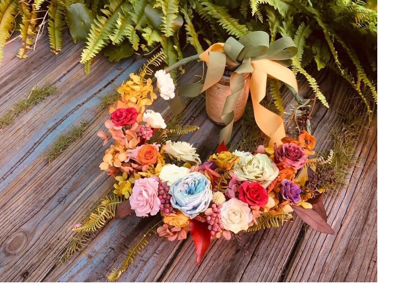 永生玫瑰花圈 - 摆饰 - 植物．花 绿色