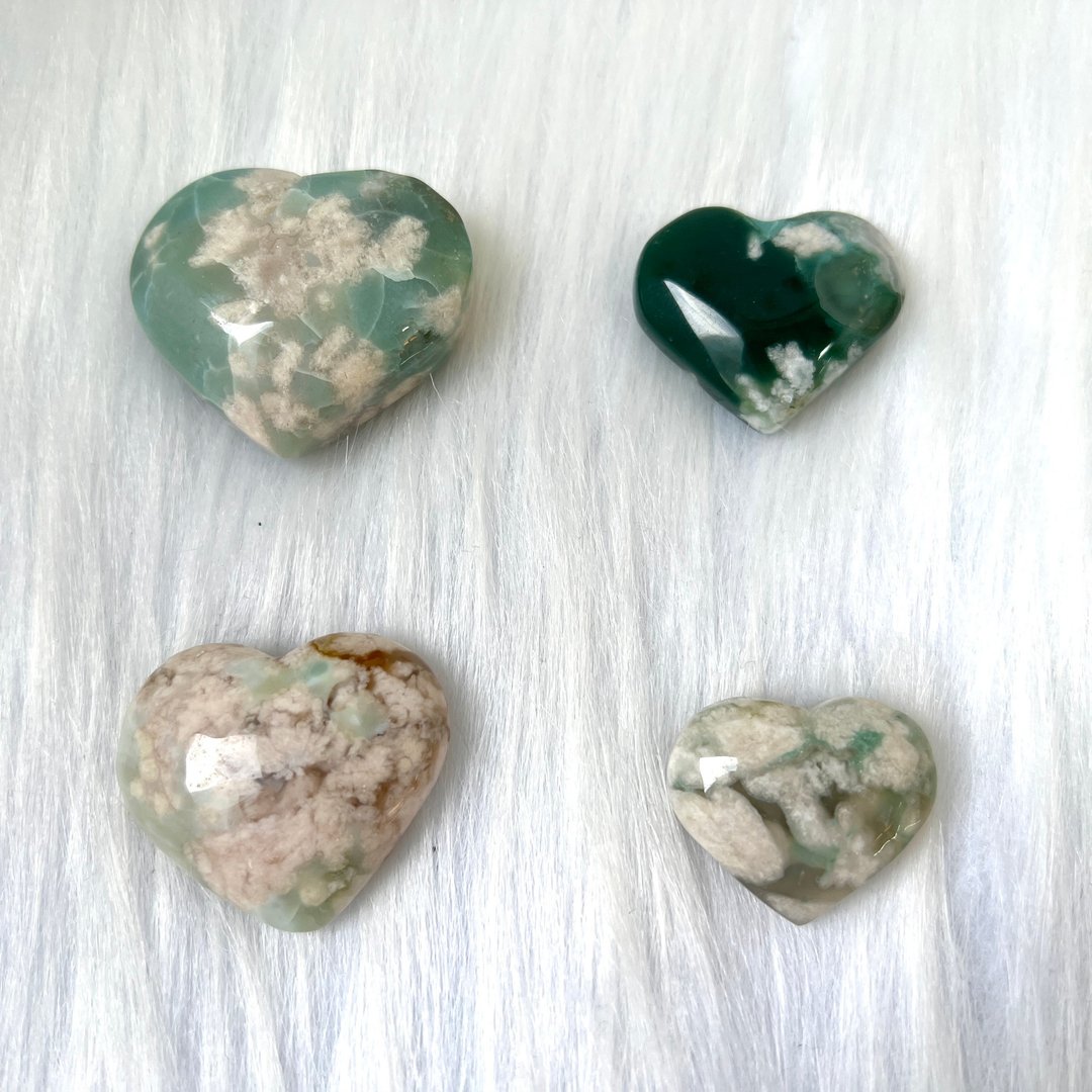 绿樱花玛瑙心心 | 水晶 | 水晶摆件 - 摆饰 - 水晶 多色