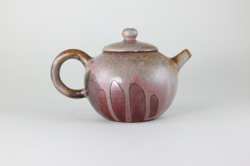 【圣诞礼盒】紫红流釉西施 柴烧茶壶 名家叶敏祥手作 - 茶具/茶杯 - 陶 多色