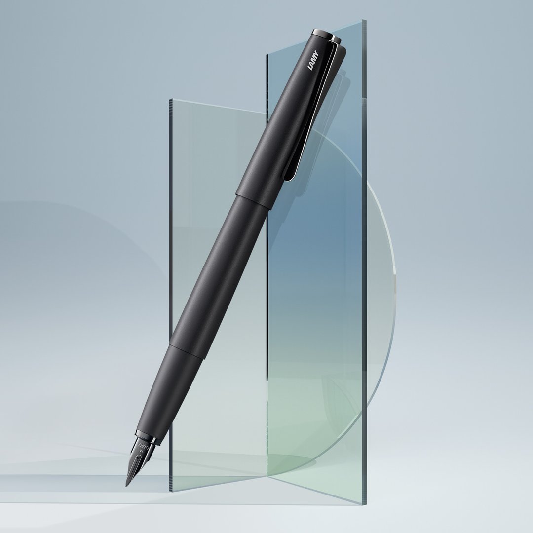 【雷雕免费刻字】LAMY 钢笔 / studio 系列  - 奢华极黑 - 钢笔 - 铝合金 黑色