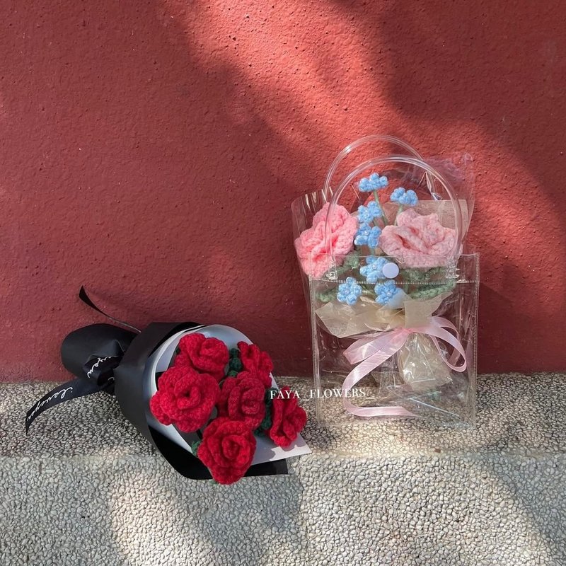 情人节首选日常见面小花束 情人节 生日 花束 生日礼物七夕 - 干燥花/捧花 - 棉．麻 多色