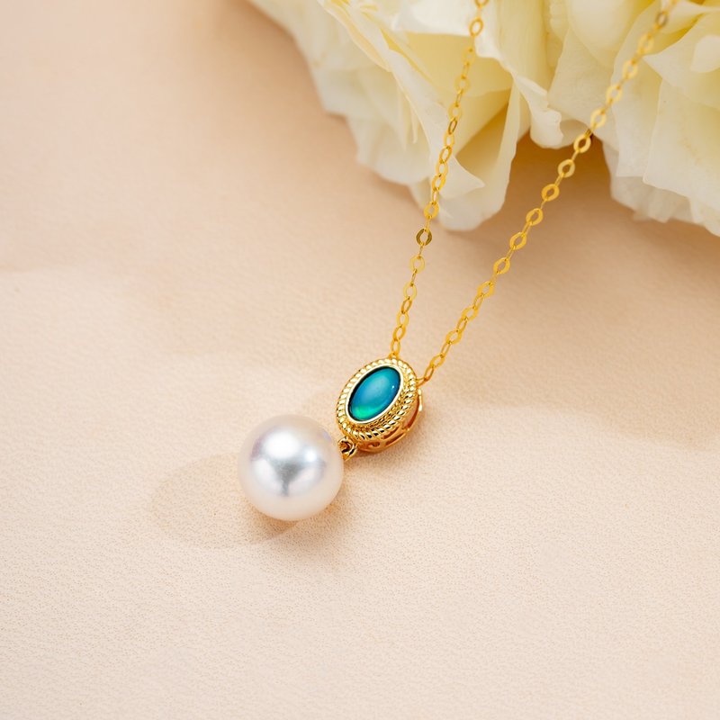 Akoya 典雅澳宝 18K金 吊坠 - 吊饰 - 珍珠 