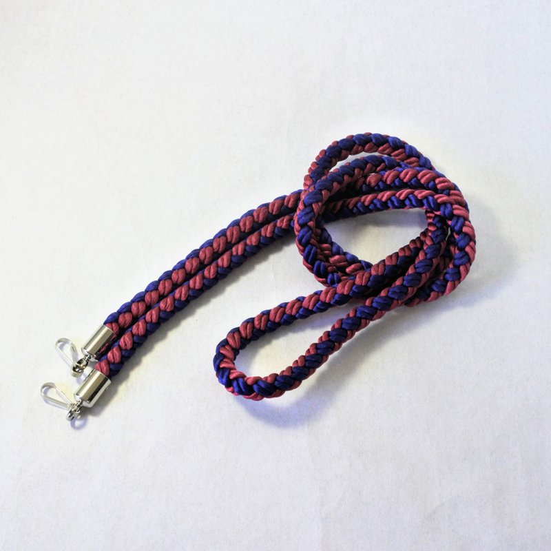 和服翻版 智慧型手机肩带和智慧型手机带由 obijime 制成 - 挂绳/吊绳 - 丝．绢 紫色