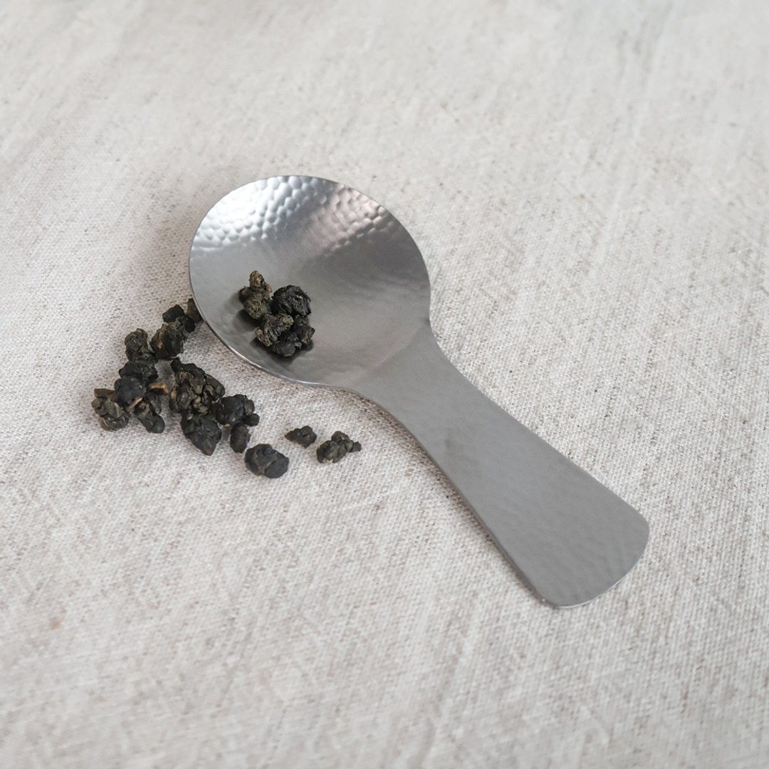 日本【SALUS 佐藤金属】Nagomi和风锤目纹-茶叶匙 - 茶具/茶杯 - 不锈钢 银色