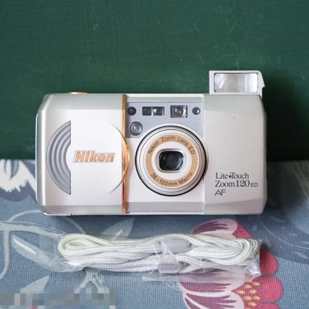 库存新品 NIKON Lite Touch zoom 120ED QD 底片傻瓜相机 - 相机 - 其他金属 金色