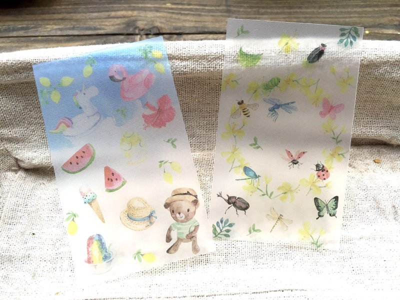 Zoe's forest 夏天分装片组 - 卡片/明信片 - 塑料 