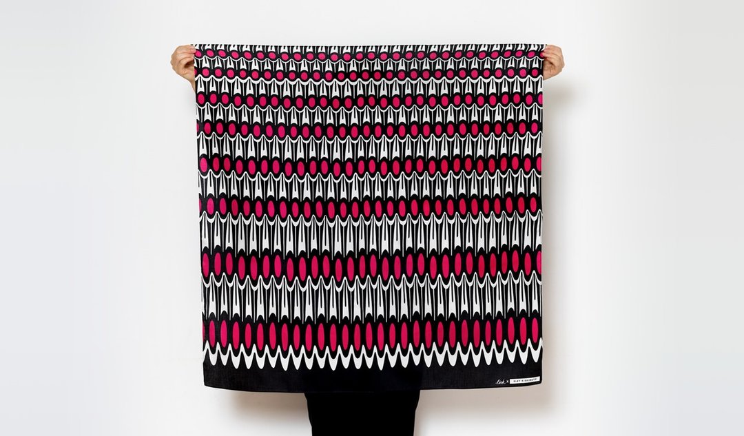 Link Furoshiki - Ruffle 日本风吕敷 by Eley Kishimoto - 侧背包/斜挎包 - 棉 红色