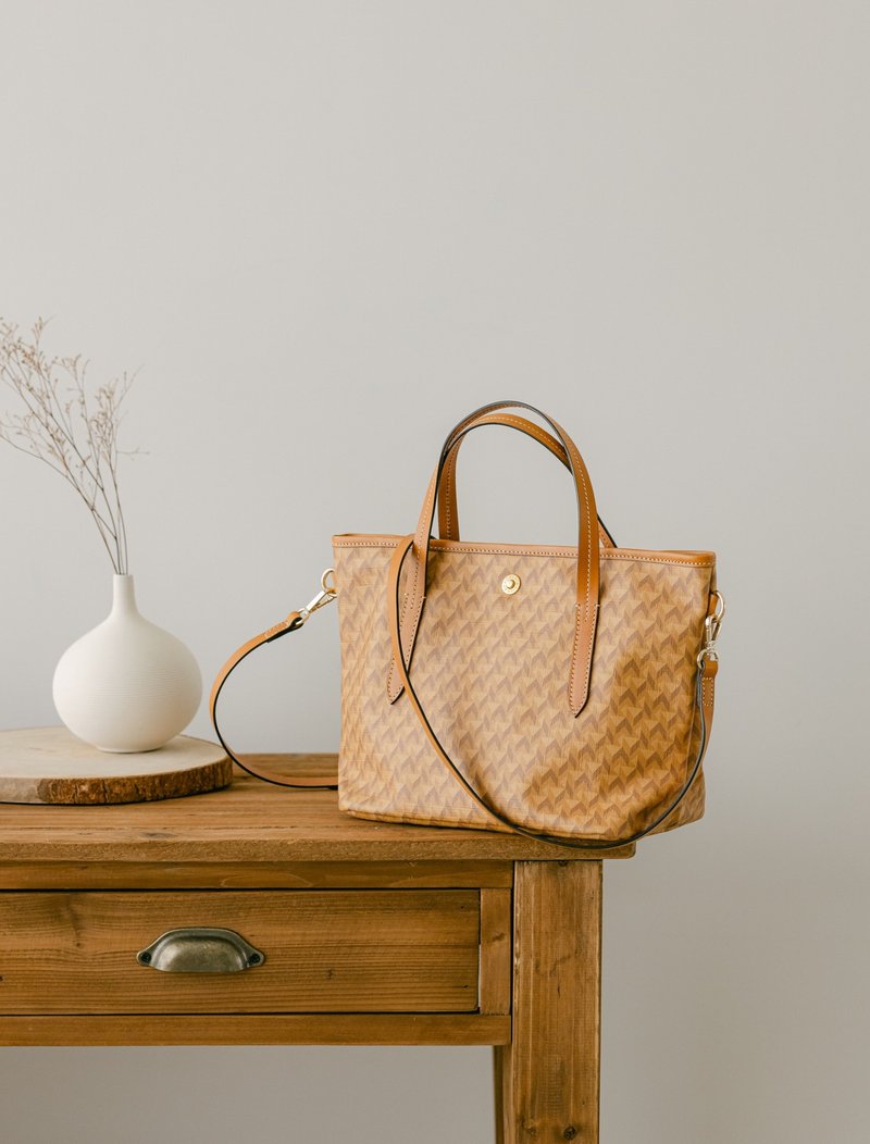 Roberta Pieri BYSIDE MINI D CANVAS 手提斜肩小托特 - 侧背包/斜挎包 - 其他材质 