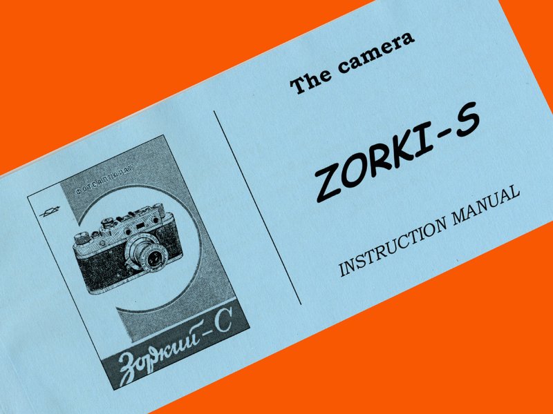 ZORKI-S 苏联徕卡复制 35 毫米底片相机英文手册说明书说明书 - 相机 - 纸 