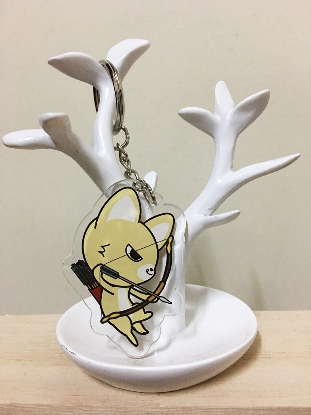 PuppyLove 初心插画 毛孩联萌【弓箭手吉娃娃】钥匙圈 - 钥匙链/钥匙包 - 压克力 黄色