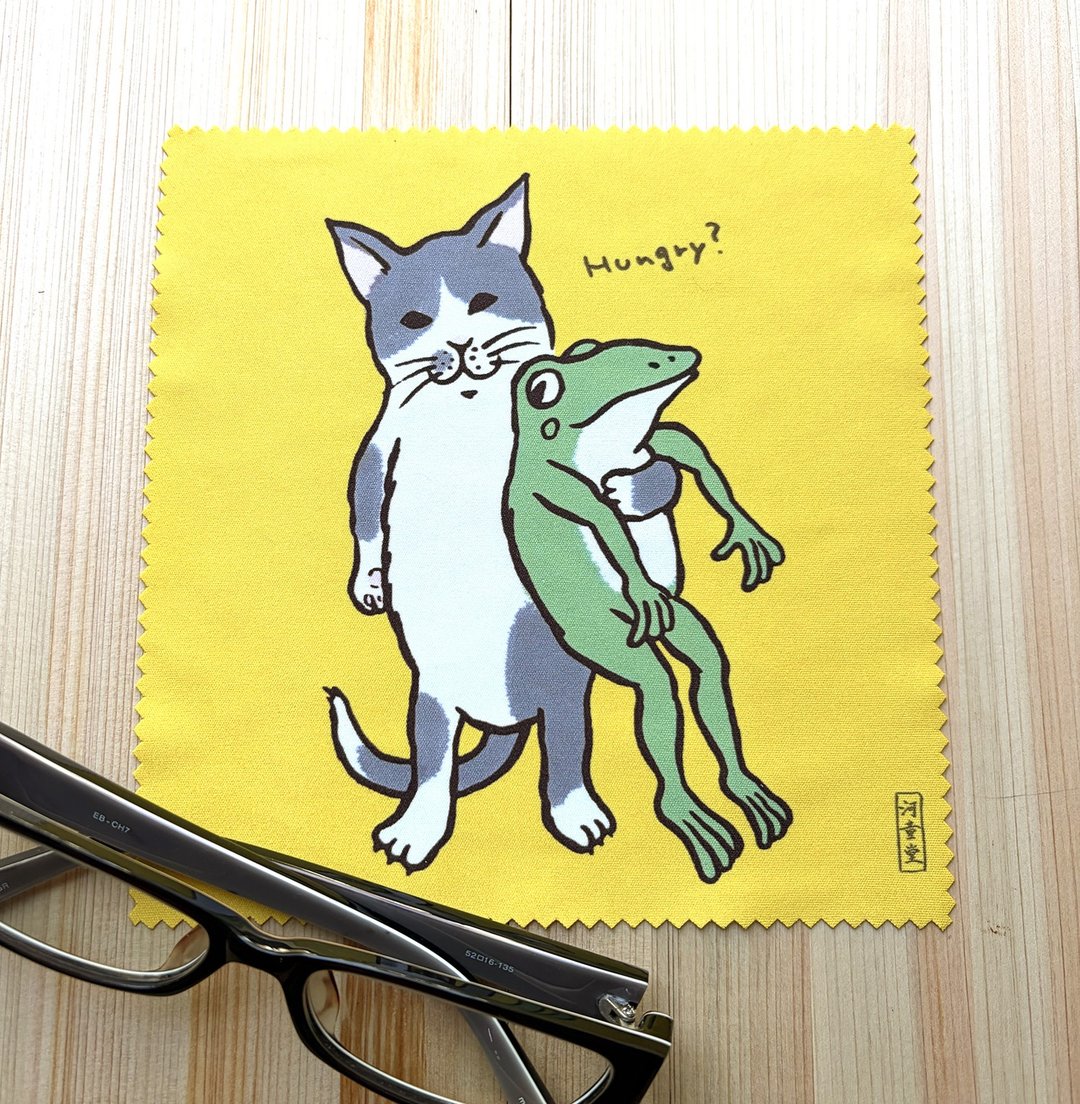 Glasses wipe Nakayoshi smartphone cleaner - 手帕/方巾 - 其他材质 黄色
