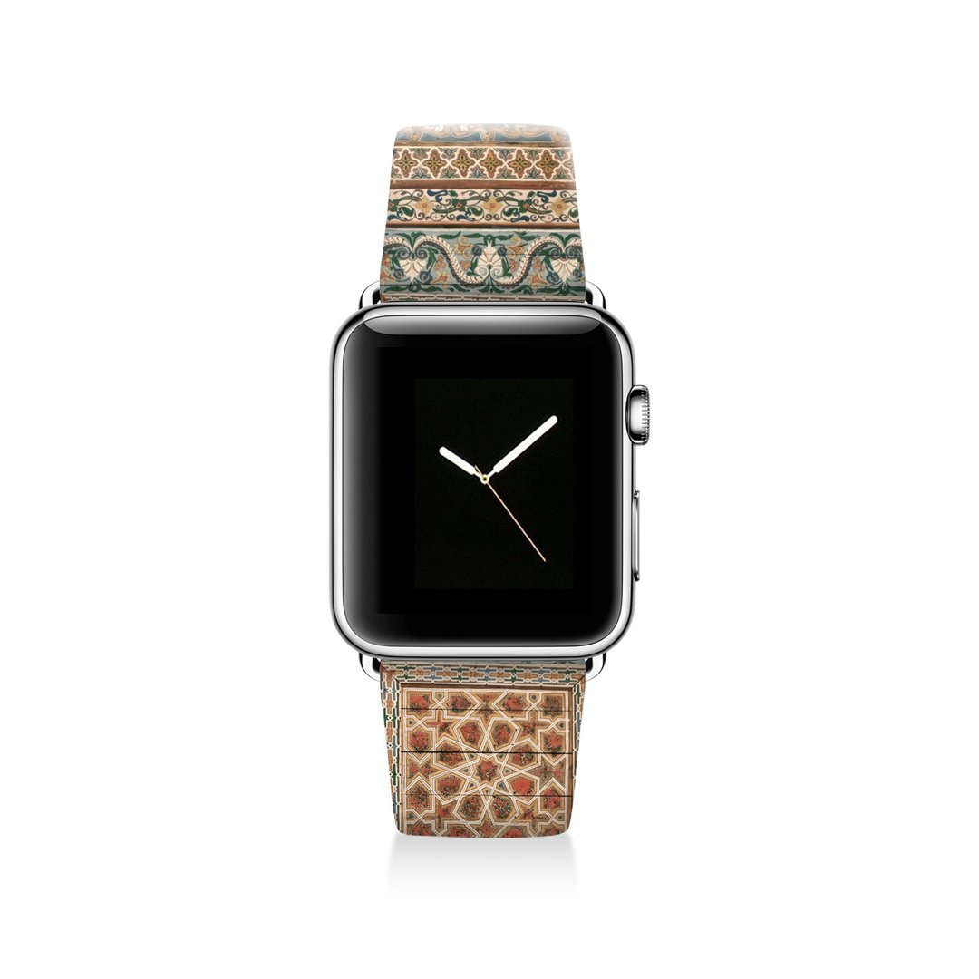 Apple watch band 真皮手表带不锈钢手表扣 38mm 42mm S002 - 表带 - 真皮 多色