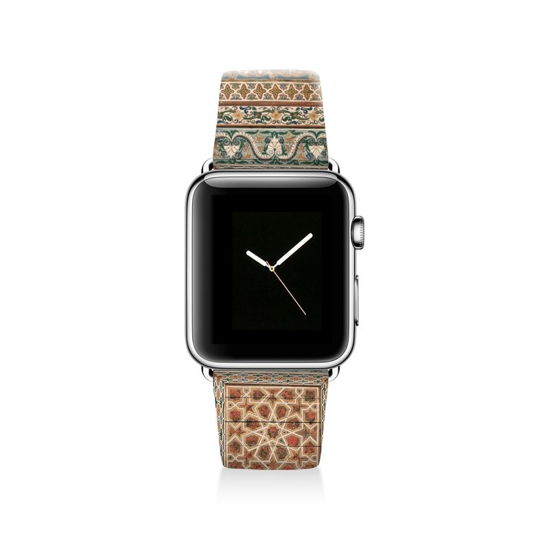 Apple watch band 真皮手表带不锈钢手表扣 38mm 42mm S002 - 表带 - 真皮 多色