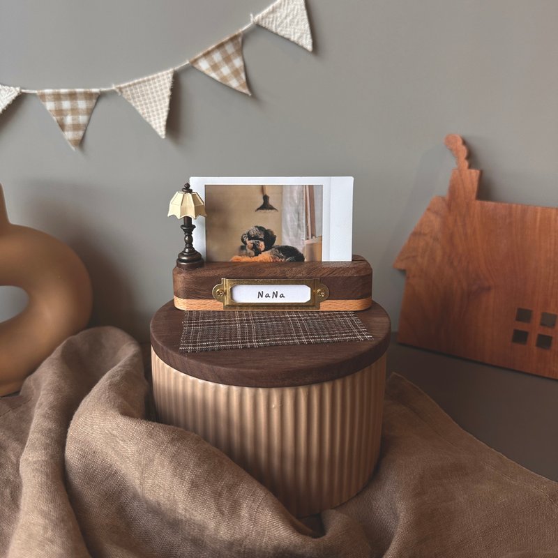 【定制】日式午后午茶时光 宠物纪念罐 骨灰罐【含照片订制】 - 其他 - 其他材质 