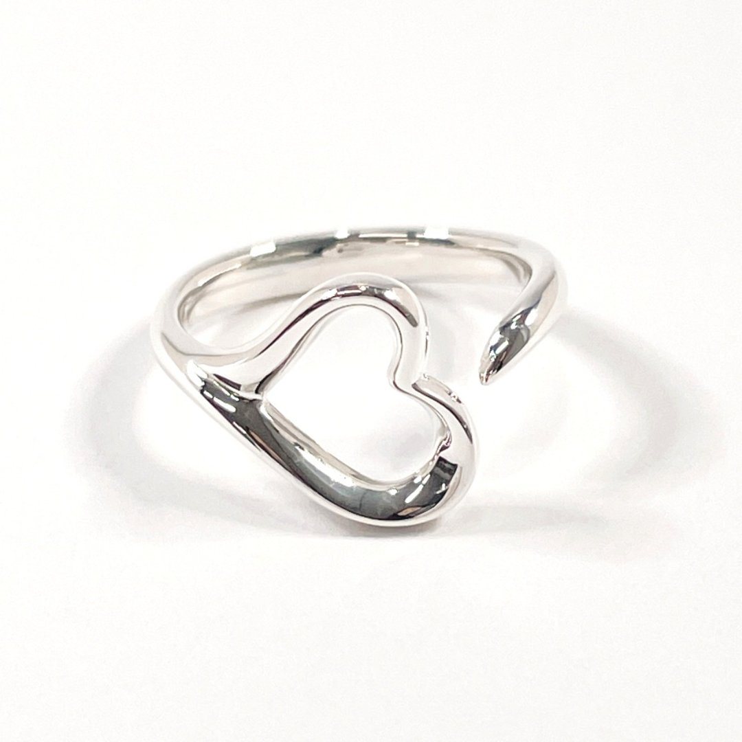 【日本直送 二手美品】7号 蒂芙尼 TIFFANY&Co. 戒指 Open Heart Elsa Peretti - 戒指 - 纯银 银色