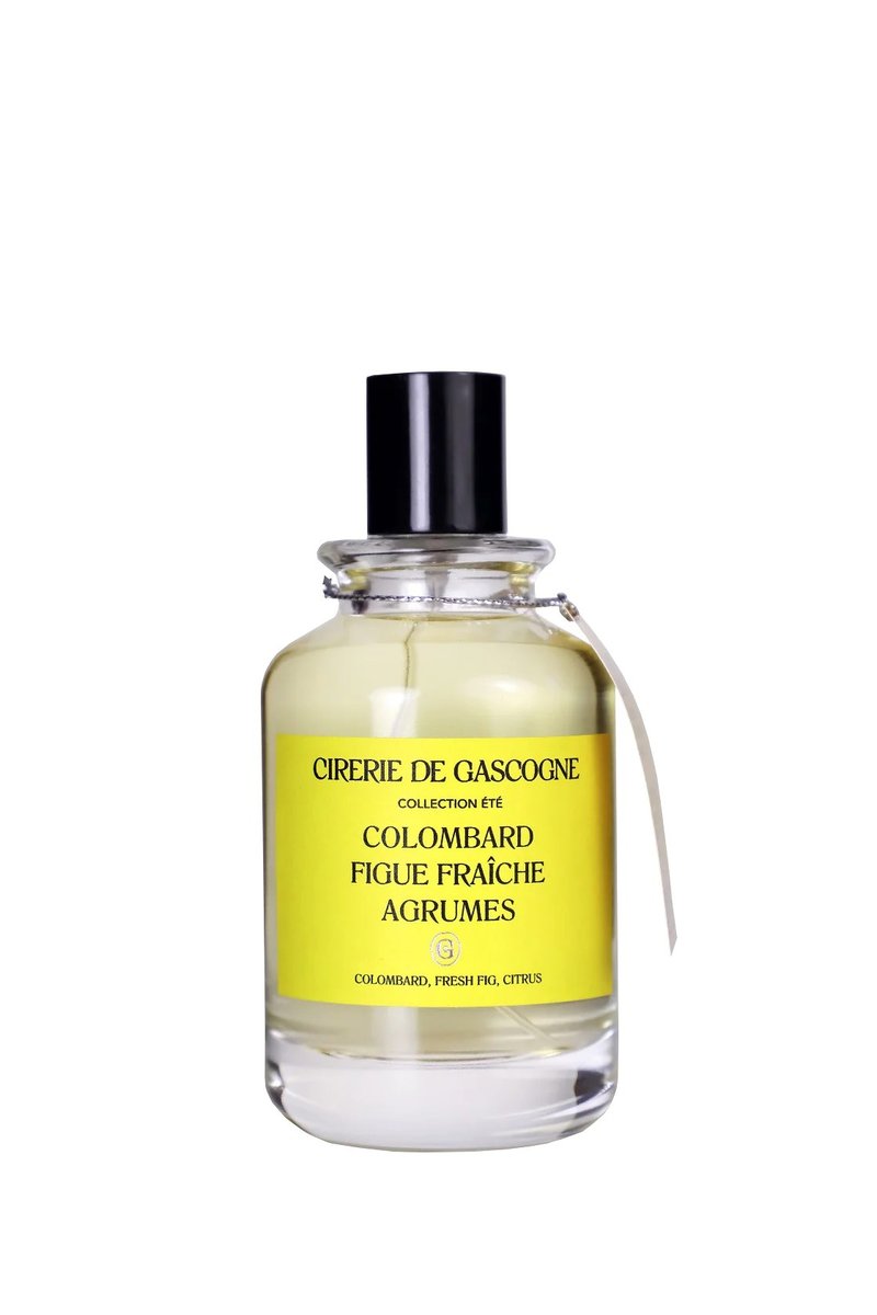 法国Cirerie de Gascogne天然香氛室内喷雾–哥伦白x无花果x柑橘 - 香薰/精油/线香 - 纸 黄色