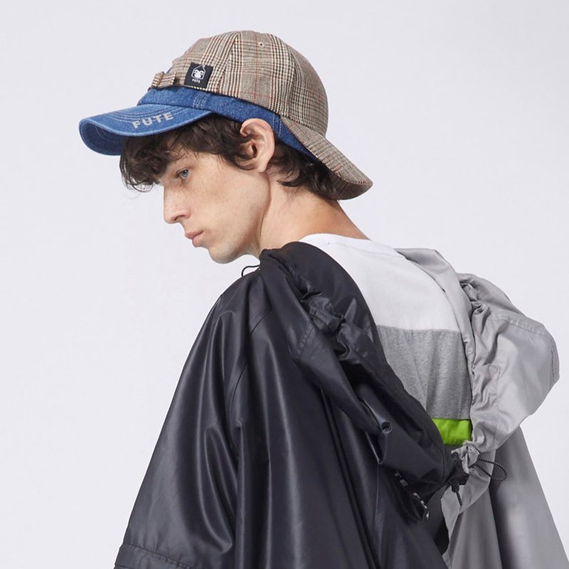 【中性款】905水洗牛仔棒球帽 / 深蓝 - 帽子 - 棉．麻 蓝色