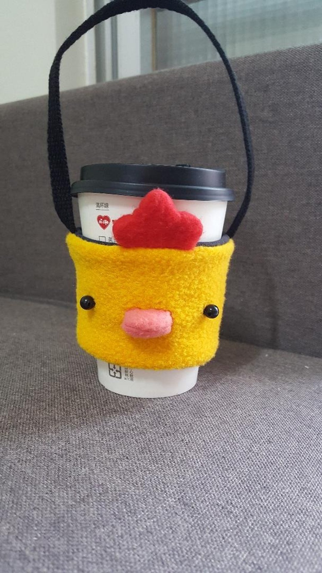 小鸡饮料杯套/提袋 - 随行杯提袋/水壶袋 - 棉 