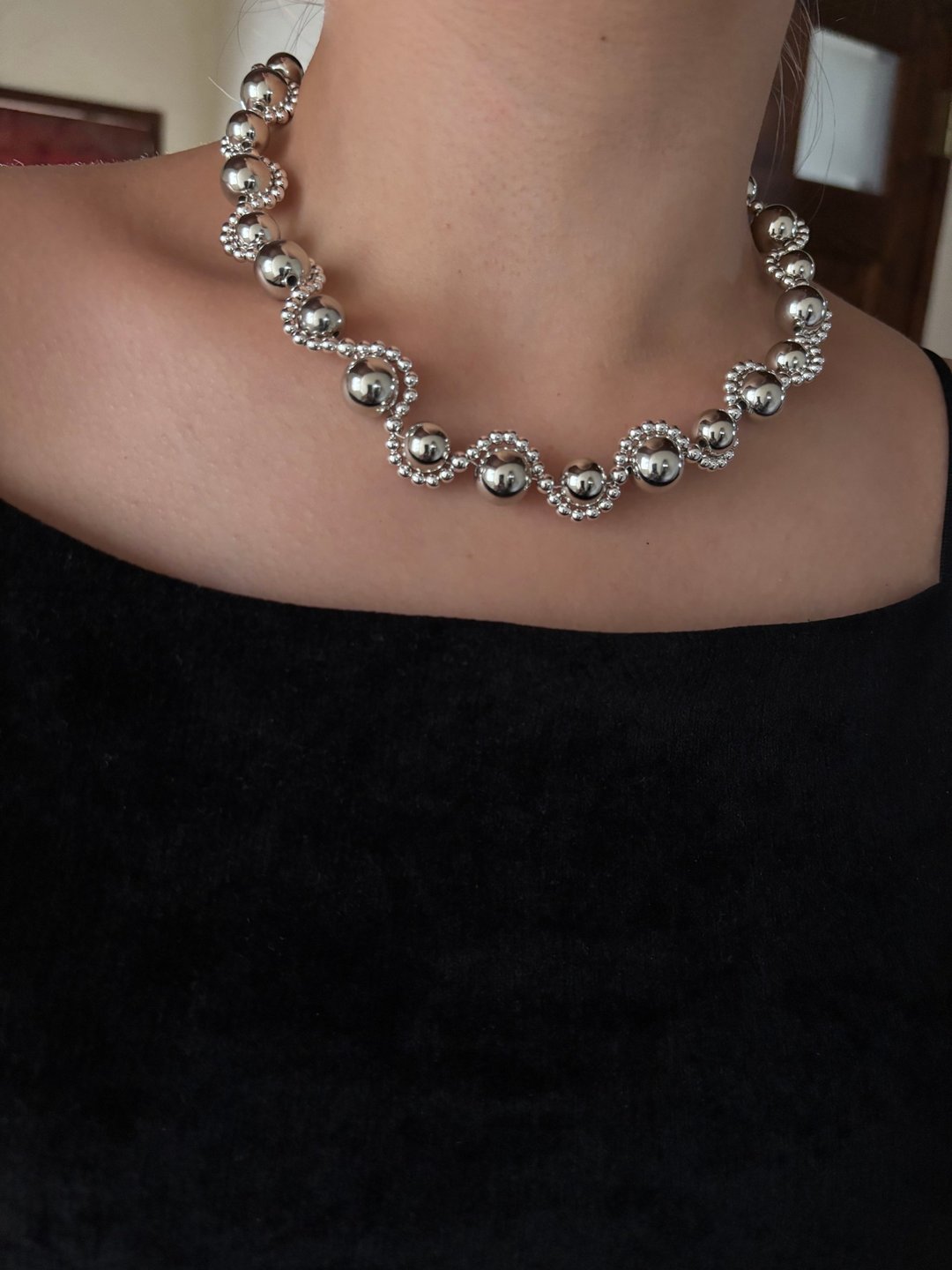 Ami kune necklace silver - 项链 - 压克力 银色