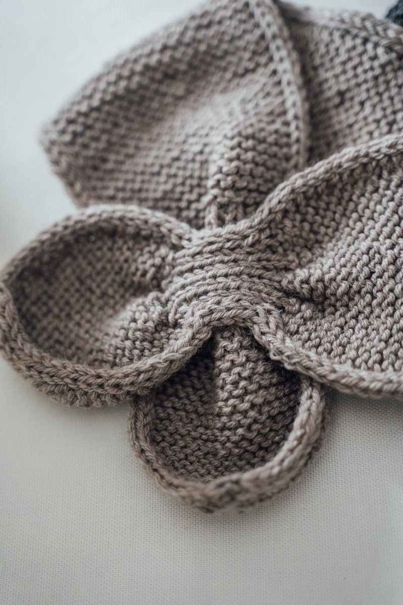 简约桃子围巾 材料包 - 编织/刺绣/羊毛毡/裁缝 - 羊毛 