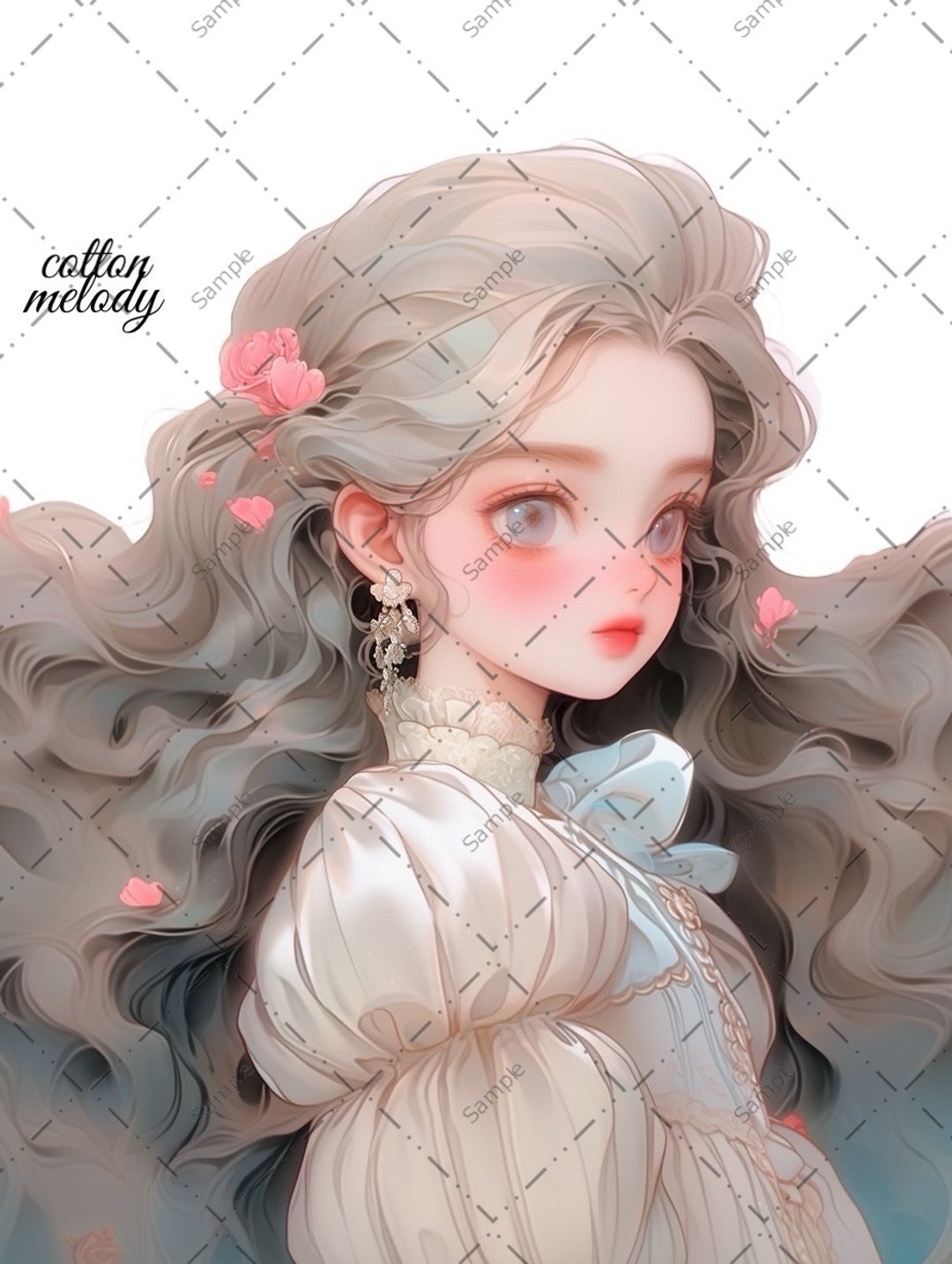 原创贴纸 no.453 人物贴纸 原创贴纸 人物贴纸 女孩贴纸 原创人物贴纸 - 贴纸 - 纸 